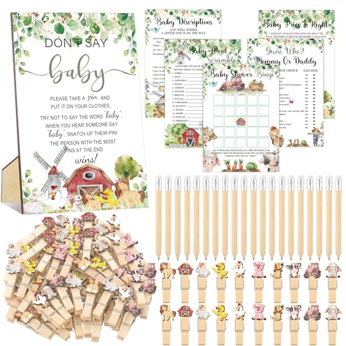 Patelai 321 Pcs Farm Birthday Decorations Farm Animals Theme Baby