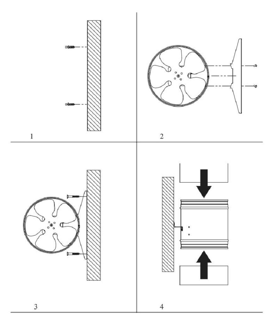 Ventola assiale per tubi di aerazione, diametro 315 mm