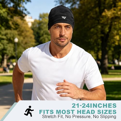 3Pcs Cooling Skull Caps for Men Women – Lightweight Breathable Helmet Liner for Cycling Hard Hat, Quick Dry Beanie Running Cap for Daily Wear — view 5