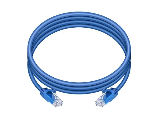 Cable de red Monoprice Cat6 Patch RJ45 7 pies azul miniatura 4