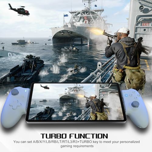 Image of arVin USB C Mobile Gaming Controller for iPad /Tablet(Within 6.7-11 in) USB-C Gamepad with Hall Joysticks /Hall Trigger /Turbo /Back keys, Remote Play for PS5 /PS4 /Xbox /PC Consoles, Cloud Game, Emulator