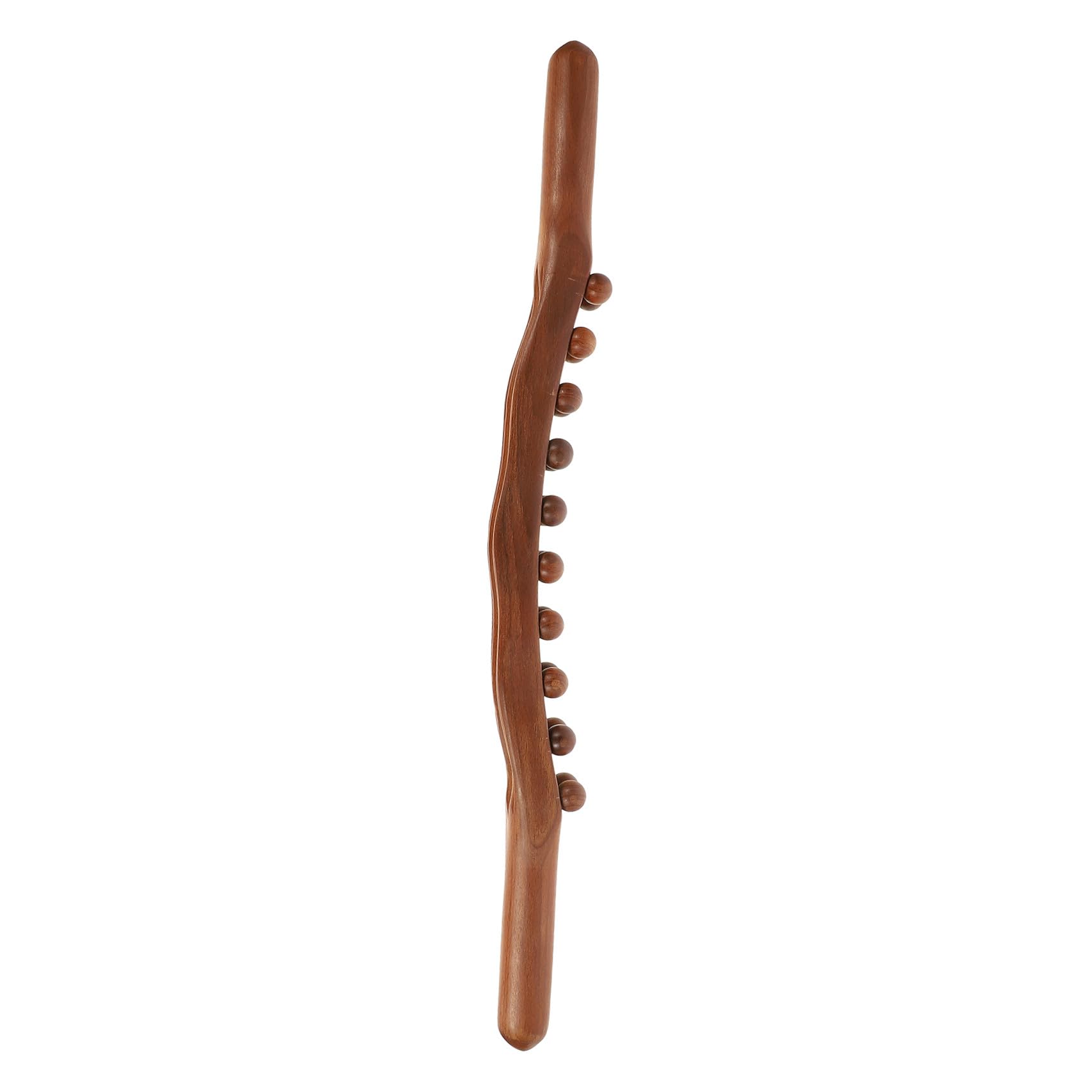 Rodillo de Masaje de Madera Cuentas Redondas para Cuello y Cintura