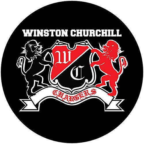 R and R Imports Winston Churchill Chargers High School San Antonio Texas Sports Team 3 Inch Round Magnet