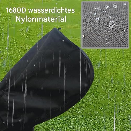 Protector de golf impermeable y resistente al polvo con capucha para bolsa de palos 4