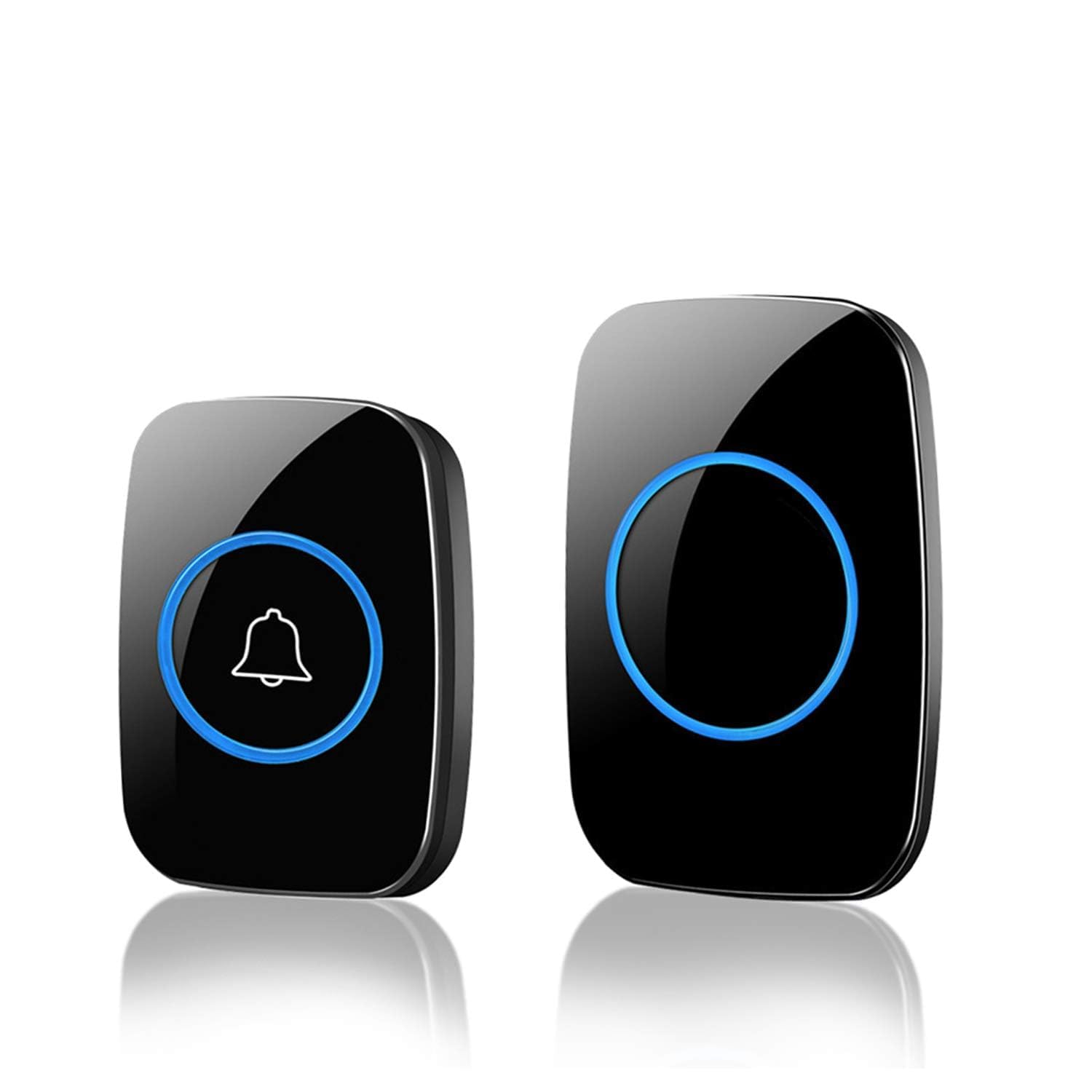 WROPZO Wireless Doorbell Kit with 1 Transmitter and 1 Receiver, Waterproof Remote Door Bell, 300m Range, 36 Chime Melodies, 4 Volume Levels, LED Indicator, Easy Plug-in Door Chime for Home & Office-image-9