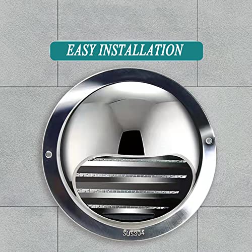 Cubierta de ventilación del ventilador extractor con rejilla de escape redonda y malla estable 5