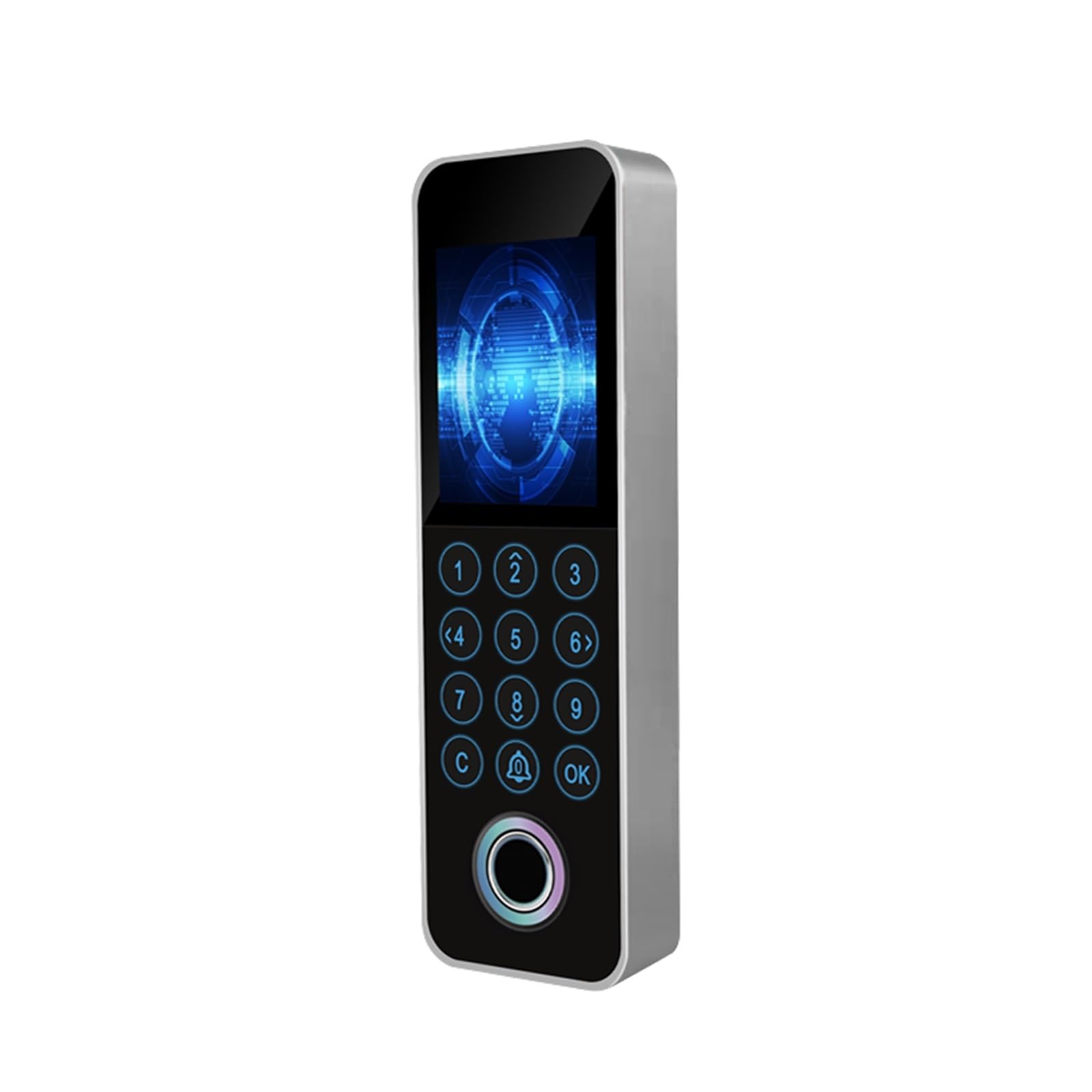 CVFRDD TCP/IP Network Fingerprint Time Attendance RS485 Dual Frequency 125Khz+13.56Mhz FingerPrint Access Control Anti-Tamper Metal(A)