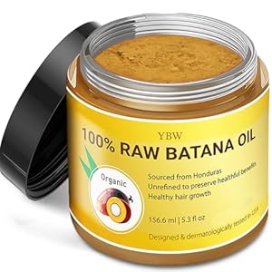 Raw Batana Oil for Hair Growth by Dr. Sebi Organic Raw Honduras Oil – 100% Pure & Natural Botana Paste for Thicker, Stronger Hair for Men and Women