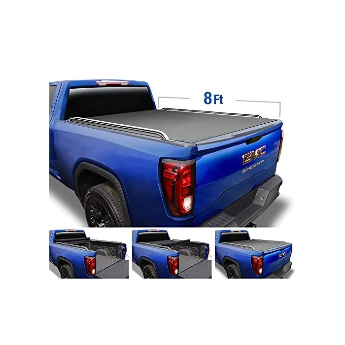 Buy Tyger Auto Black T2 Low Profile RollUp Truck Tonneau Cover TG
