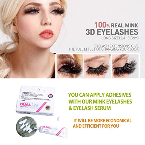 Premium Fast Drying And Strong Adhesives For Strip 3D False Eyelashes 7G / Net 0.25 Oz For Reusable And Dramatic Full Look With Cruelty Free And Latex Free, Formaldehyde Free With Iso (1 Pack) #TOP3