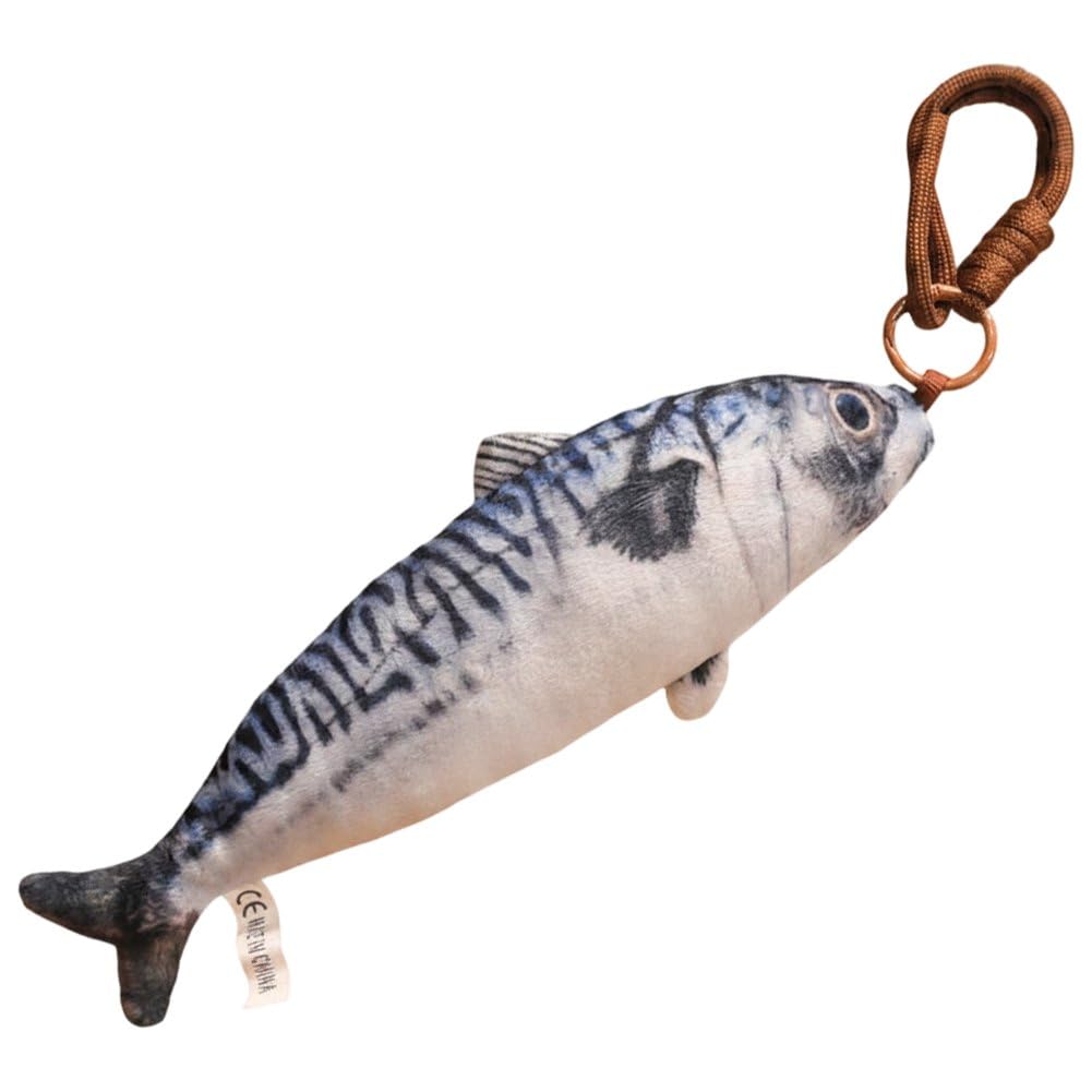 Sofezdo Realistic Fish Keychain Pendant Plush Stuffed Fish Keychain Bags Decor Mini Hanging Fish Ornaments Bag Charms for Women Men