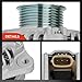 A-Premium Alternator Compatible with Nissan Titan 2017-2019, Titan XD 2016-2019, 5.6L, 12V 200A 7-Groove Pulley Clockwise, Replace# A003TX2191, A003TX2191ZX