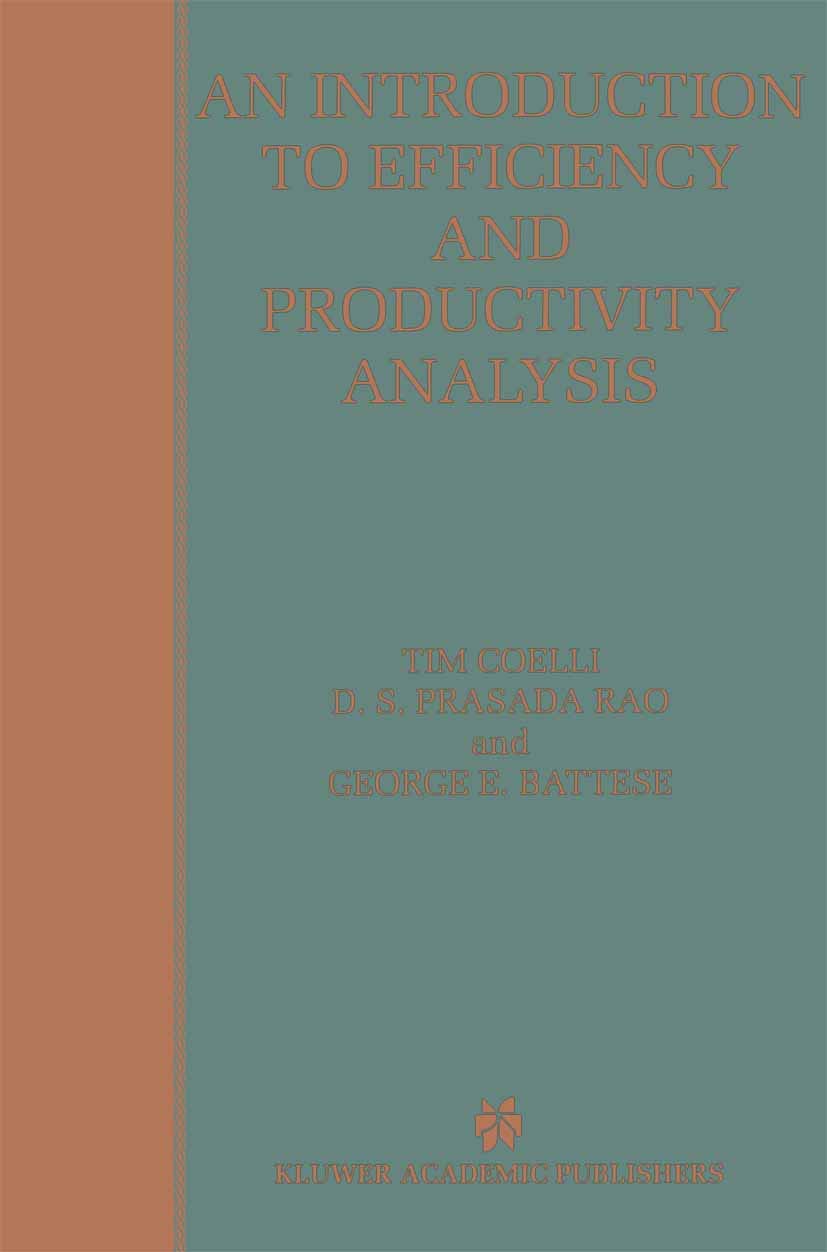 Buy An Introduction to Efficiency and Productivity Analysis โ BookShops.in