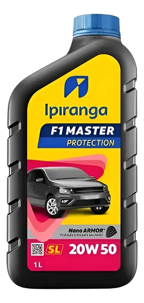 Óleo de Motor Ipiranga 20w50 F1 Master Mineral 1 Litro/Carros e Caminhonetes