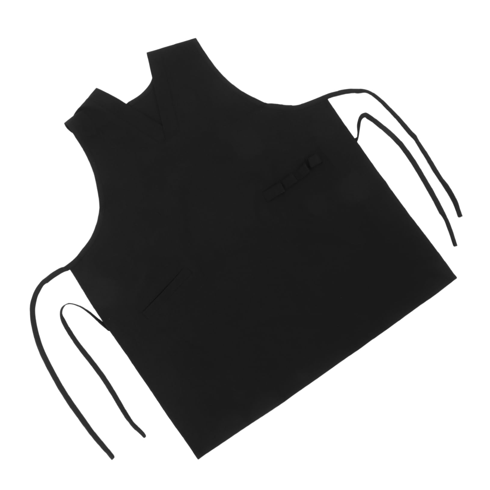 Garneck V Neck Hairdresser Apron Mesh Back Sleeveless Salon Shop Protective Working Vest