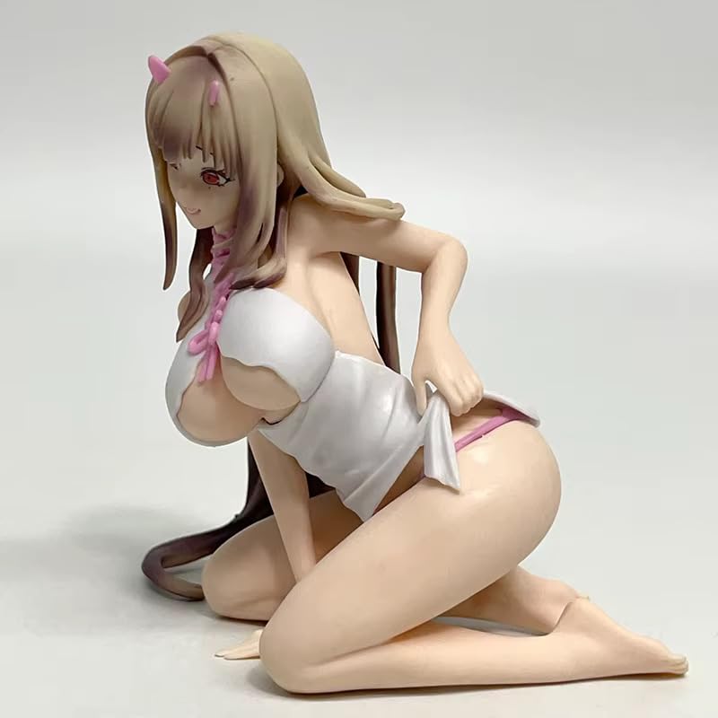Image of Goddess of Victory: Nikke Viper Kneeling Pose Anime Figure | 12cm Anime Girl Collectible Figurine for Desk, Shelf, Car Dashboard & Display Decor | Premium Anime Gift for Nikke Fans