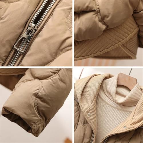 Cozy Khaki Women's Winter Puffer Jacket: Your Go-To for Chilly Days! - Image 3