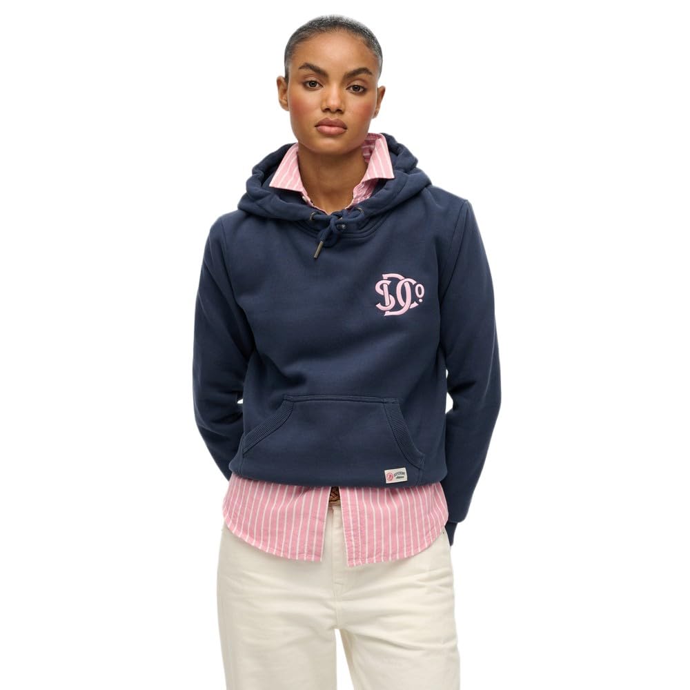 Superdry Women's Navy Sd&Co Pullover Hoodie  Size 8