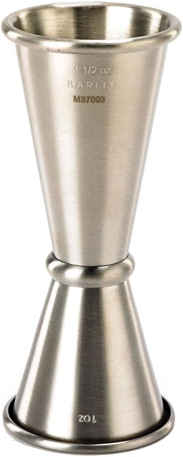 Barfly Japanese Style Jigger, 1 oz x 1-1/2 oz, Stainless