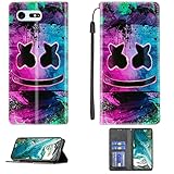 Aroepurt Case for Sony Xperia X Compact Case Compatible with Sony Xperia X Compact Phone Case Cover PU Leather Kickstand Magnetic Wallet Case CPT36