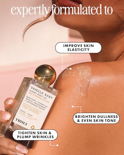Image of Truly Beauty Luxury Body Oil | Hydrating Shimmer Oil for Glowing Skin