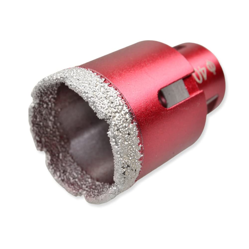 Conexión de rosca Brocas de perforación de diamante soldadas al vacío Brocas para azulejos de porcelana Sierra de corona para mampostería de piedra de mármol, 55 mm