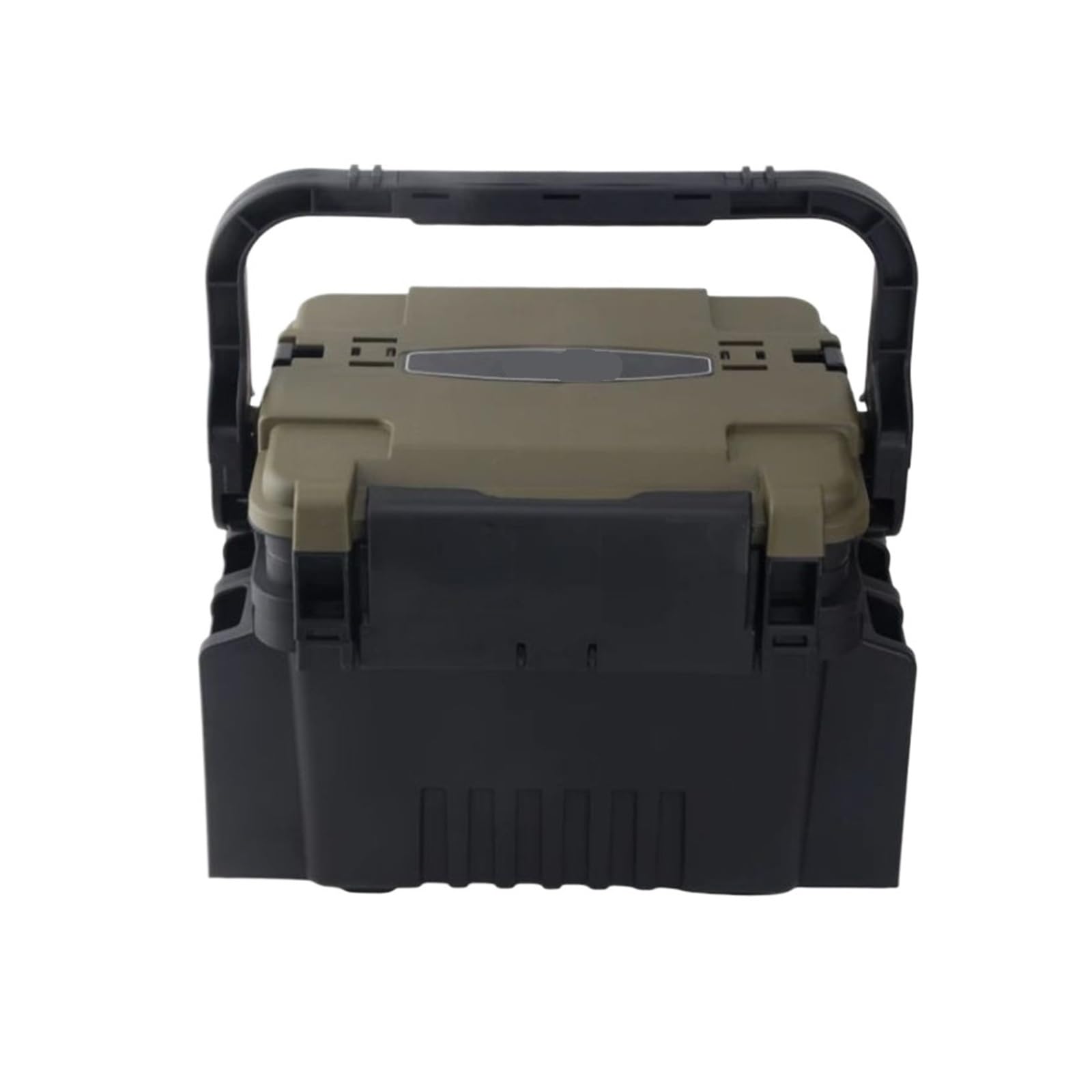 Large Multi-Function Fishing Tackle Organizer Reinforced Storage Box(Big brown)