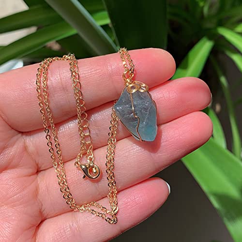 天然石ペンダントネックレススモールロッククォーツ振り子アメジストシトリン蛍石ピンククリスタルネックレス女性用,グリーンフローライト