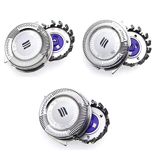 Juego de 3 cuchillas para afeitadora eléctrica para Philips HQ8 PT725 PT730 PT815 PT860 AT890 AT899 AT750, cabezales de afeitar de repuesto para cuchillas rotativas para hombres