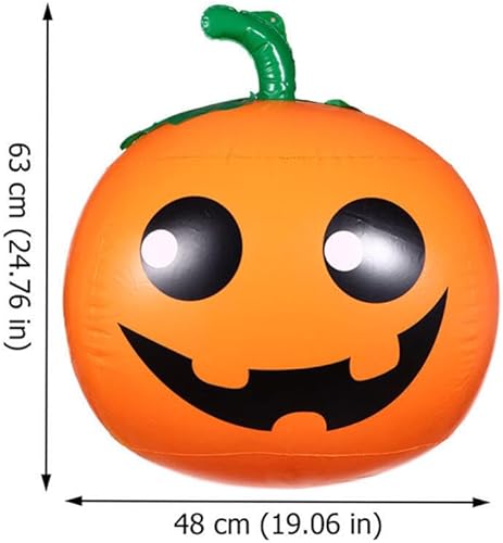 Miniatura 2 de NUOBESTY Decoraciones inflables de calabaza de Halloween, bola de calabaza impermeable, decoración de Halloween para patio, jardín y césped
