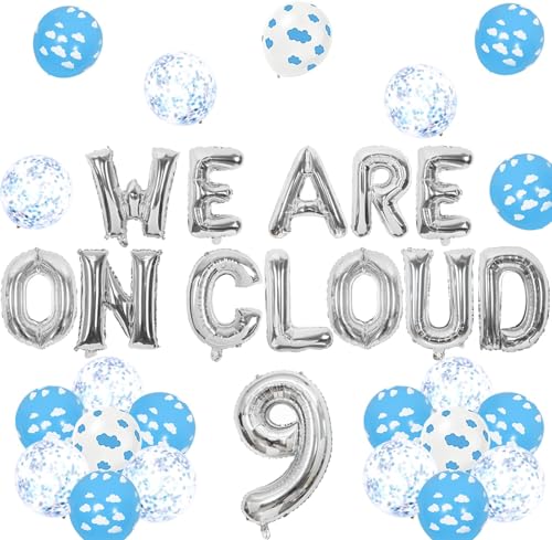 Décoration de fête sur le thème des nuages pour baby shower