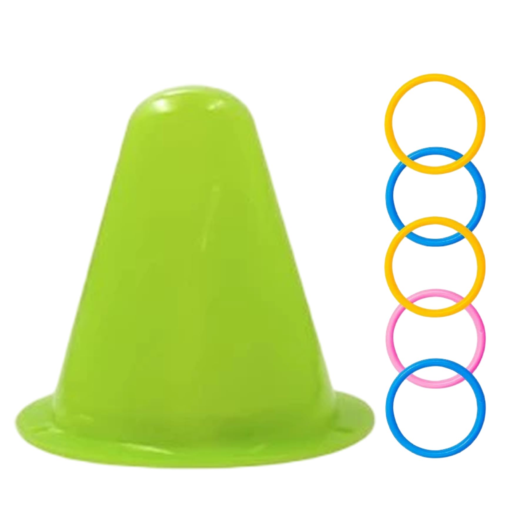 Jorzer Rabbit Toys Educational Interactive Bunny Toys with Triangle Bucket & 5 Rings Stacking Color Rings for Release Boredom Solve Puzzles PET SUPPLIES.