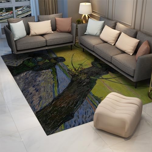 Tapis de salon rectangulaire lavable Le Semeur 150x240cm rétro - 3