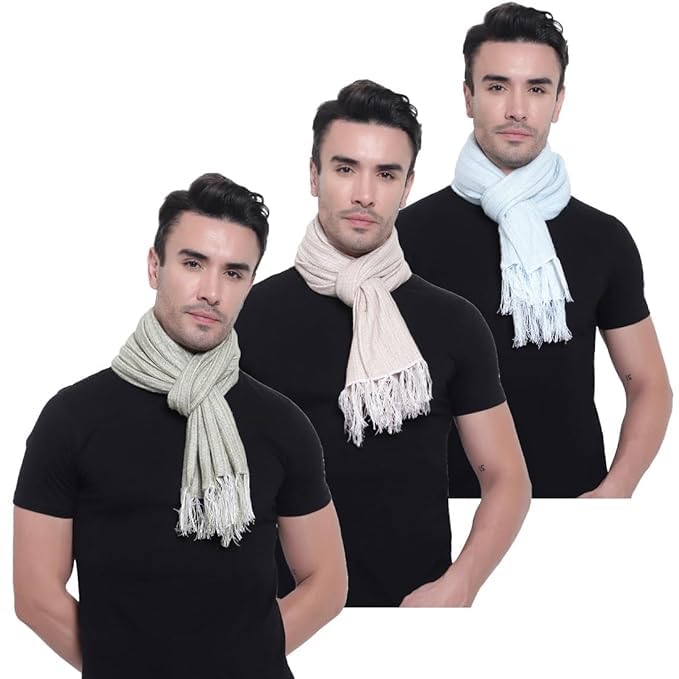 Stylish Mens Winter Woolen Muffler (pack of 3)-image-39