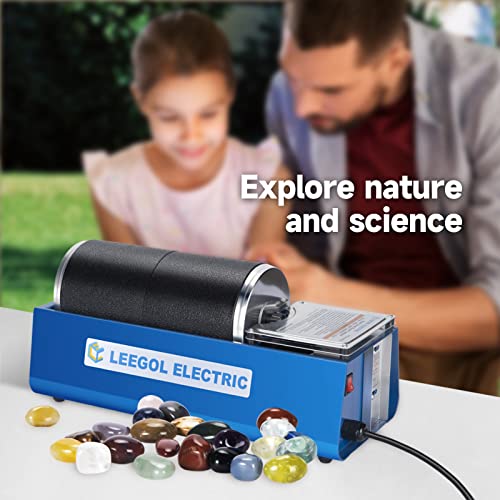 Leegol Electric Rock Tumbler Double Drum 6LB Lapidary Polisher