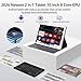EITOMIN Tablet 10 inch 2026 Latest Android Tablet 128GB ROM+16GB RAM+1TB Expandable Octa-Core 5G WiFi 1080FHD/13MPCamera/7000mAh/Bluetooth 5.0/GPS/Tab with Keyboard/OTG/Mouse/Pen Silver