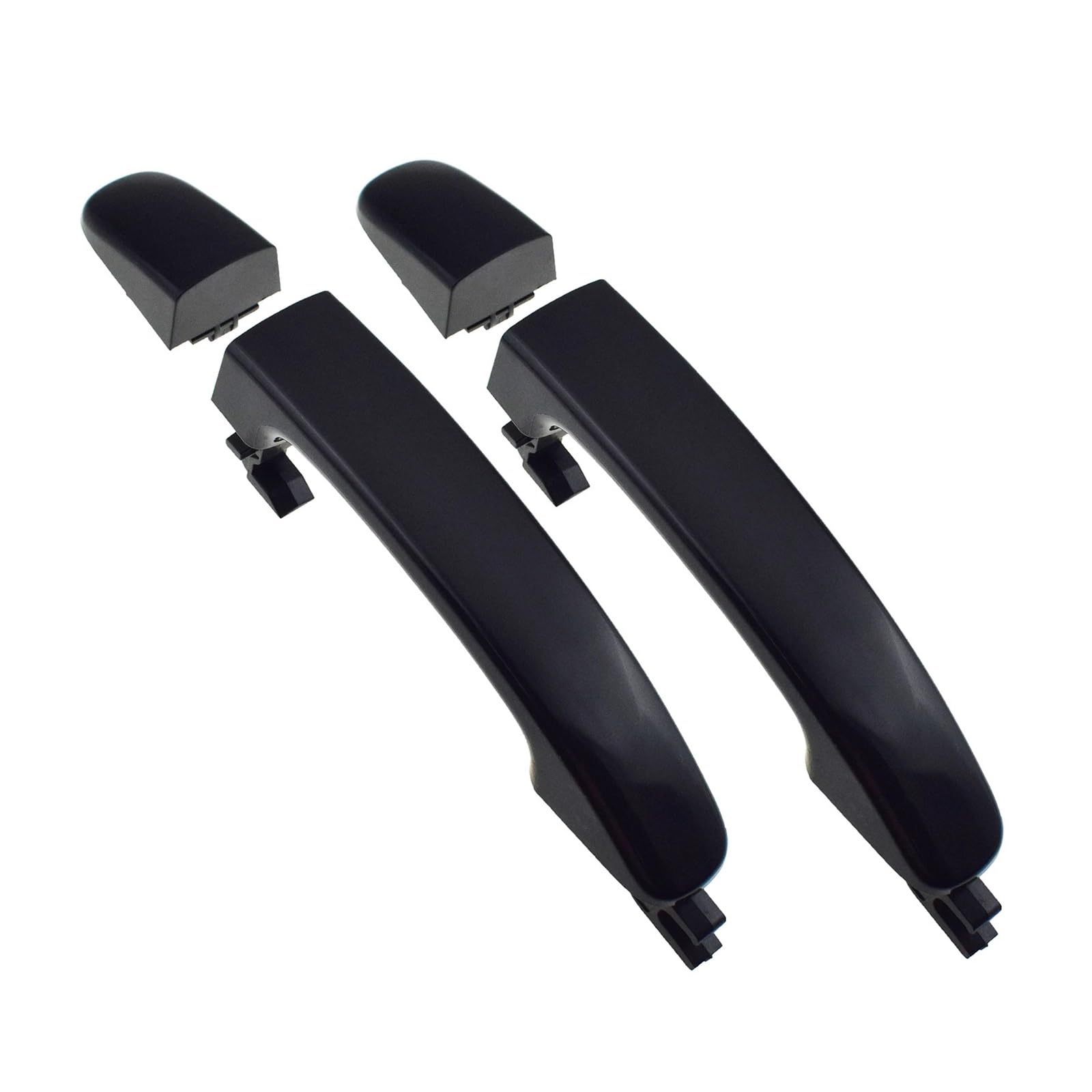 Pacsci Rear Left And Right Car Outer Door Handle For Ranger For Everest T6 T7 For Mazda Bt50 2012-2020 Black Exterior Door Handle Front Rear Left Right Side(Rear Left And Right)