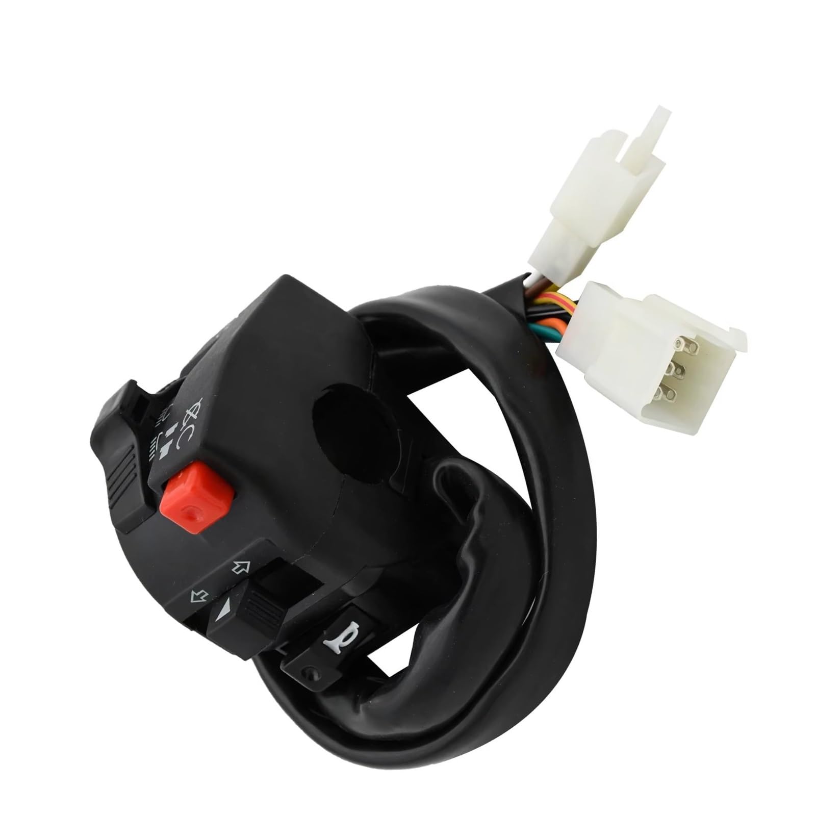 Interruptor señal moto Interruptor De Control Del Manillar De La Motocicleta, Botón De Luz, Interruptor De Bocina De Señal De Giro Para Scooter Universal ATV Motocross