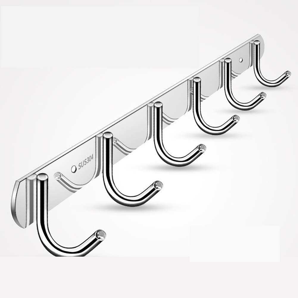 JKMQA Wall Mounted Utensil Rack,Kitchen Utensils Rack Mugs Hooks Wall With 4 Hooks Hanging Rack For Kitchen Utensils Pots And Pans Kitchen Cookware Bar Bathroom Towels.29 Cm