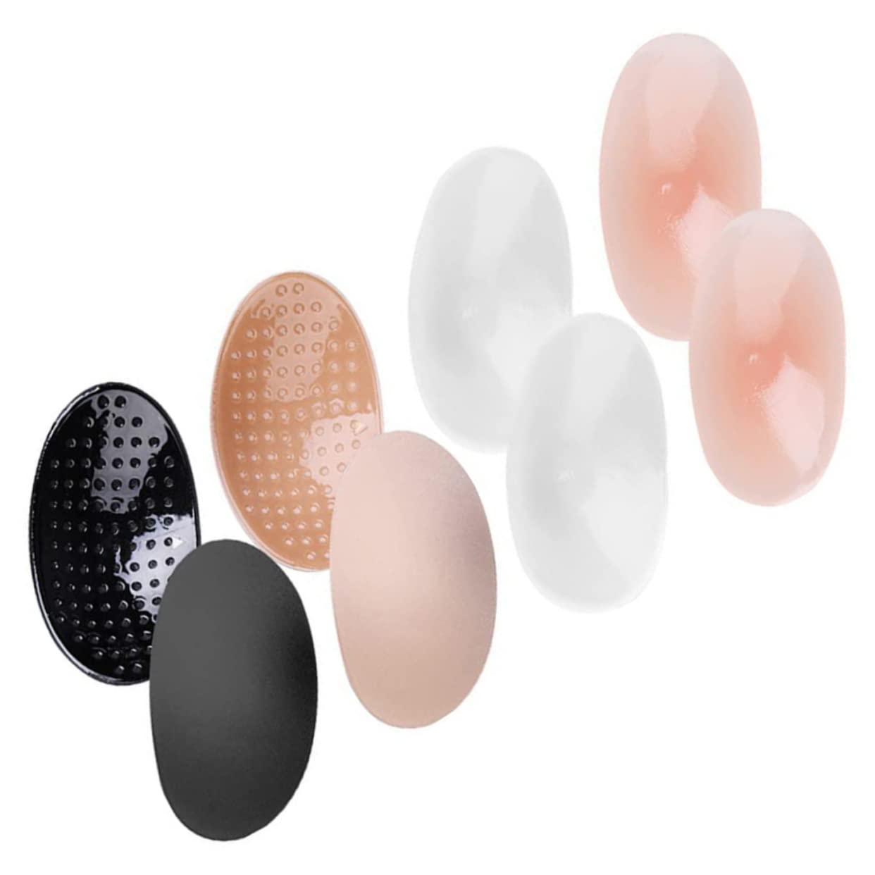 Beatifufu Silicone Shoulder Pads 4 Pair for Women Football Youth Nonslip Washable Reusable Shoulder Enhancer