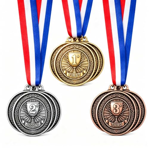Medals for Awards 1st 2nd 3rd Place Prize for Adults Sports Party Soccer Basketball Competition Winner Trophy