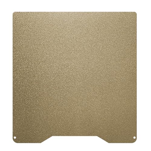 Wefuit Creality Hi Build Plate - Placa de construcción PEI texturizada dorada, hoja PEI de doble cara con cama calentada, hoja de acero de resorte de extracción flexible, plataforma de impresión 3D de