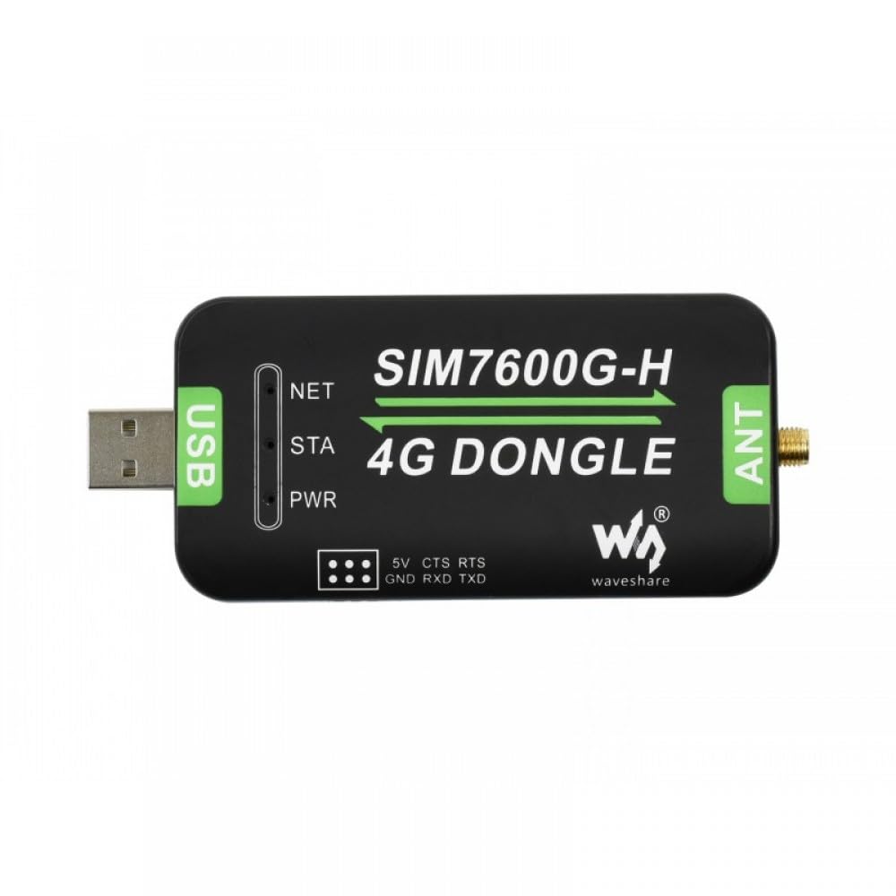 Waveshare SIM7600G-H 4G DONGLE Module an Internet Access Module for Raspberry Pi GNSS Global Communication