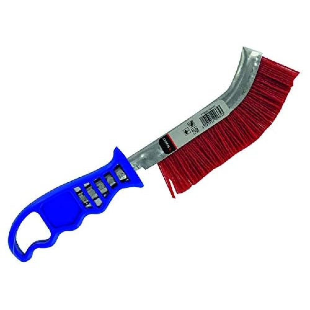 Tivoly XT20251006173 - Cepillo de metal con mango de plástico, hilo de nailon abrasivo