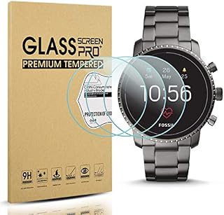 Diruite 3-Pack for Fossil Q Explorist HR Gen 4 Screen Protector Tempered Glass