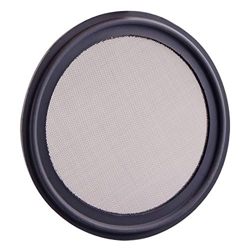 Image of DERNORD 2.5 inch FKM Sanitary Gasket w /Stainless Screen - Tri Clamp Clover (80 Mesh)