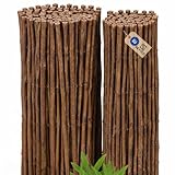 Sevico Weidenmatte Sichtschutzmatte in 10 Größen Weidenzaunmatte für Garten, Balkon und Terrasse Sichtschutz Zaun Balkonsichtschutz Sonnenschutz Indoor & Outdoor 120x500 cm