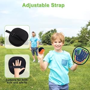 Toss and Catch Ball Game Outdoor Games for Kids Toys Baseball Games Beach Toys Baseball Training Paddle Ball Yard Pool Games Outside Toys for 3 4 5 6 7 8 Year Old Easter Basket Stuffers