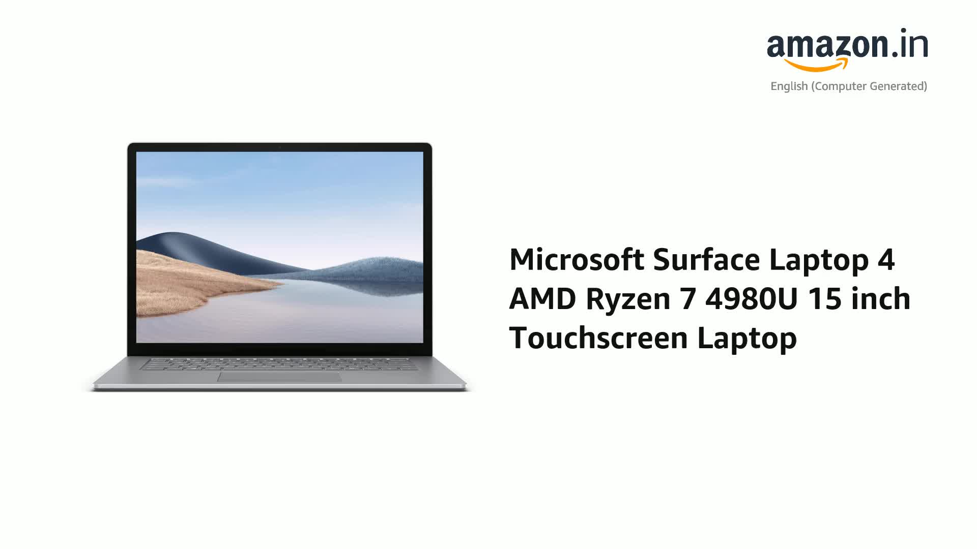 Microsoft Surface Laptop 4 AMD Ryzen™ 7 4980U 15 inch Touchscreen