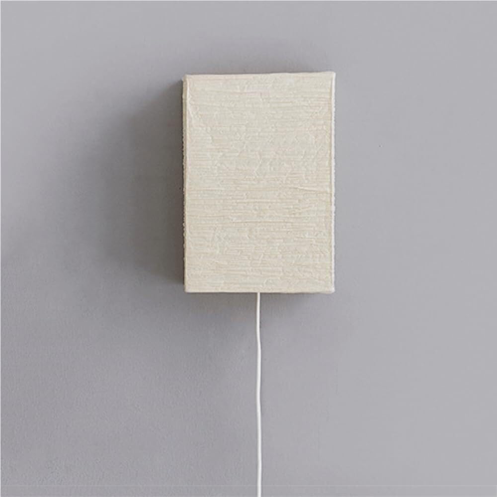 Aplique de pared con luz suave antirreflejos y pantalla de papel para sala de estar 7